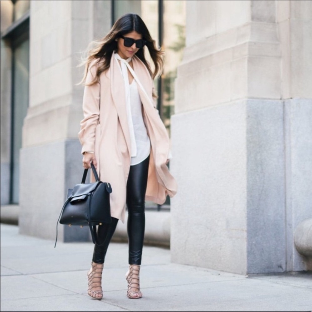 ZARA FAUX LEATHER LEGGINGS - Picture 5 of 9